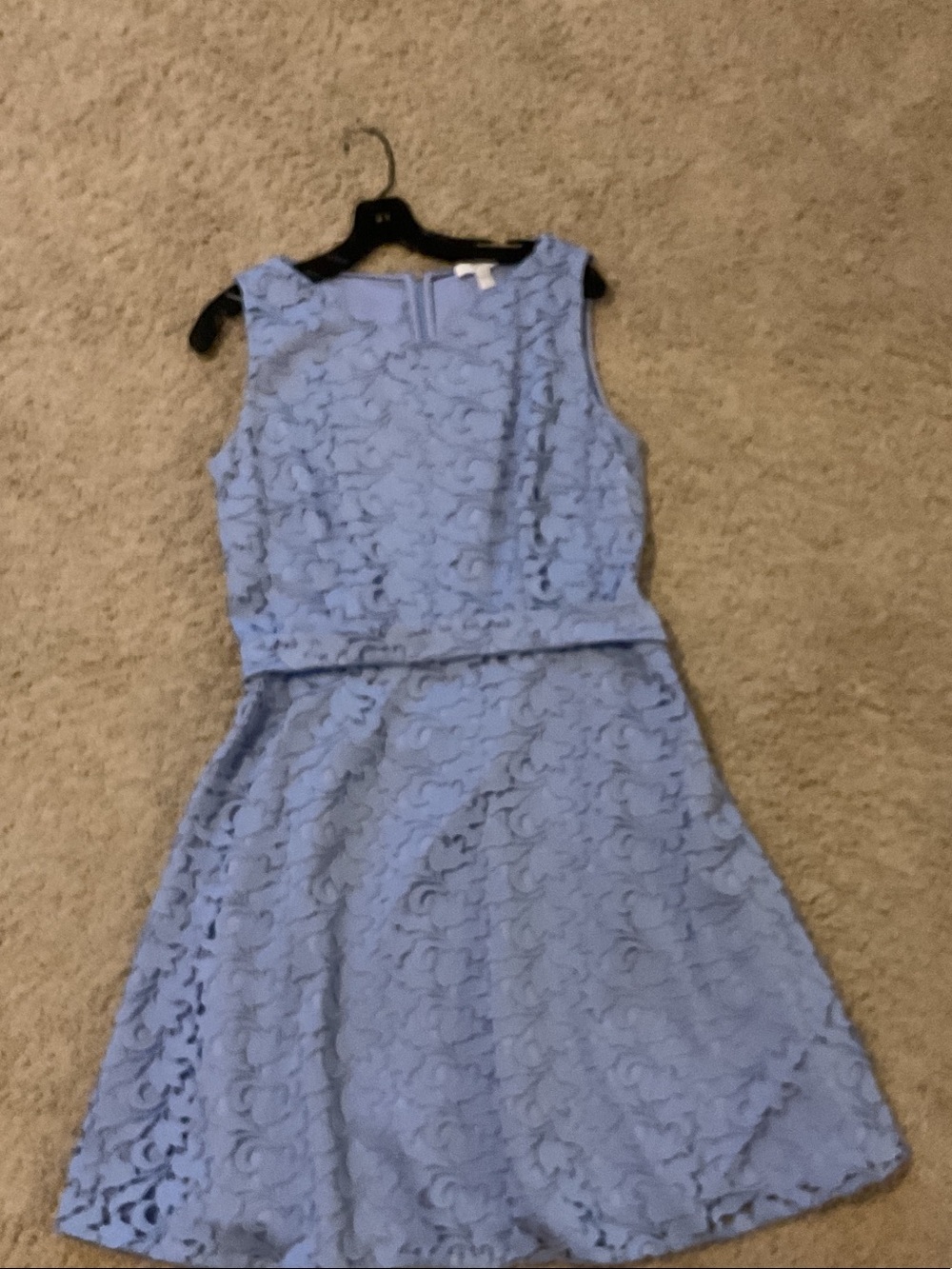 Boss Powder Blue Lace dress perfect for wedding guest